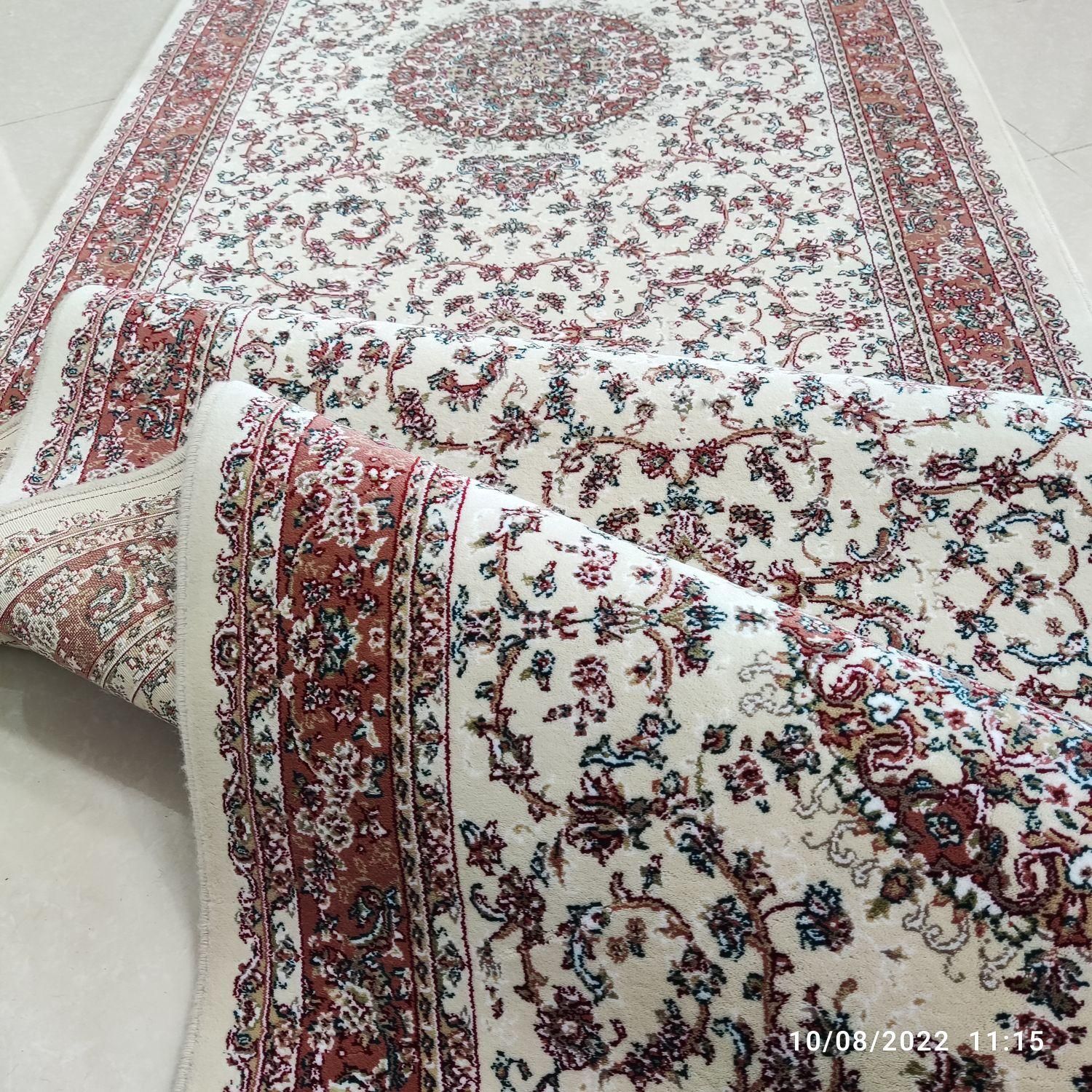 کناره فرشی۷۰۰ شانه مشهد/ کرم/گردویی/سرمه ای|فرش|زنجان, |دیوار