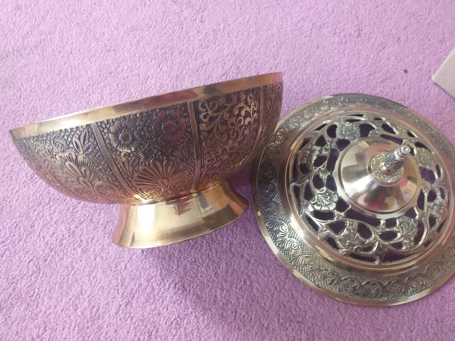 شکلات خوری برنجی هندی نو|صنایع دستی و سایر لوازم تزئینی|فولادشهر, مسکن مهر فولادشهر|دیوار