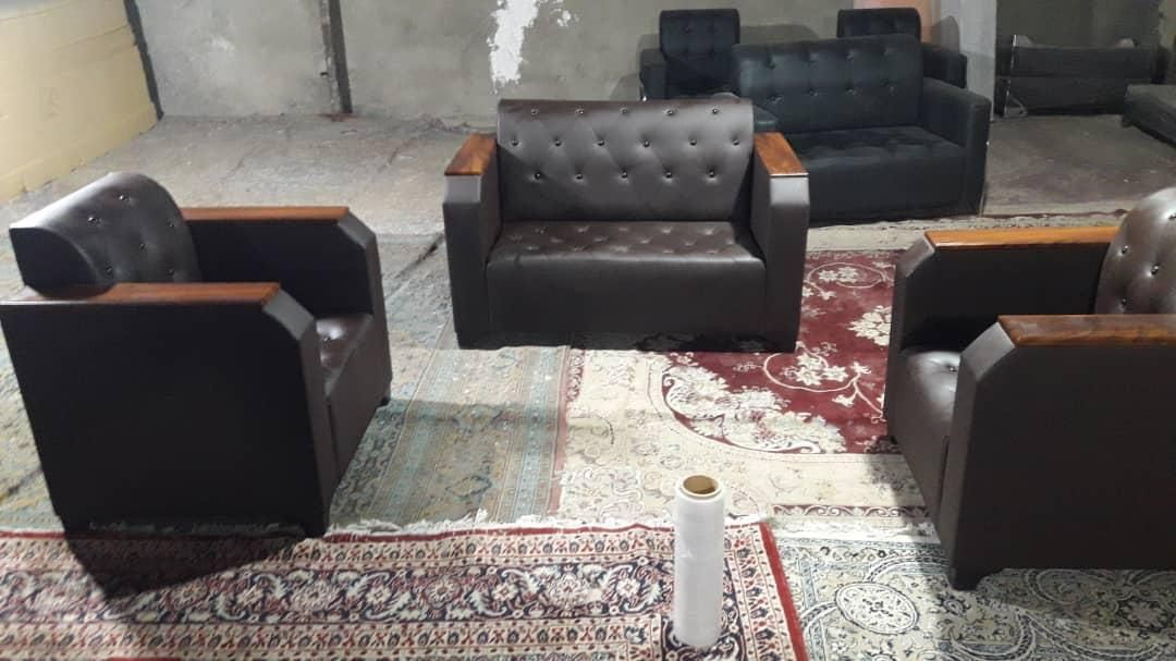 نیم ست مبلمان اداری چرمی ۴ نفره اداری رضا|مبلمان اداری|اهواز, فولادشهر|دیوار