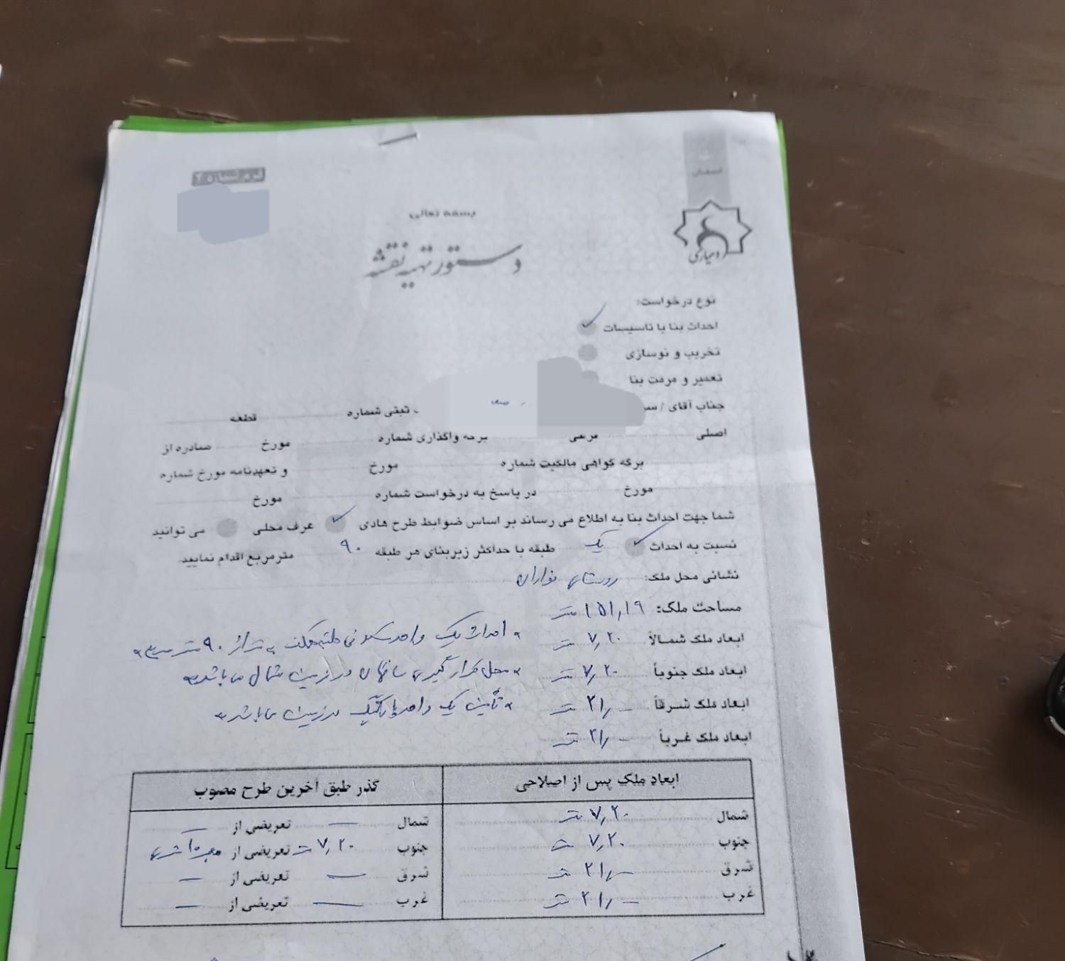 فروش زمین ۱۵۰ متری با پروانه ساخت درقنوات(نواران)|فروش زمین و ملک کلنگی|قم, تعویض پلاک|دیوار
