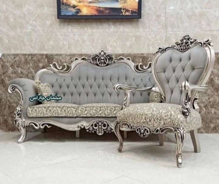 مبل سلطنتی مدل افسون|مبلمان خانگی و میز عسلی|اصفهان, مهدی آباد|دیوار