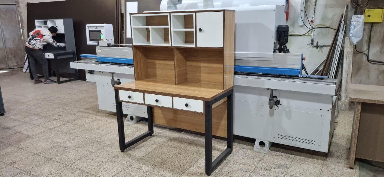 میز تحریر کتابخانه دار با کمد و کشو و شلف اداری t7|دفتر کار|مشهد, عامل|دیوار