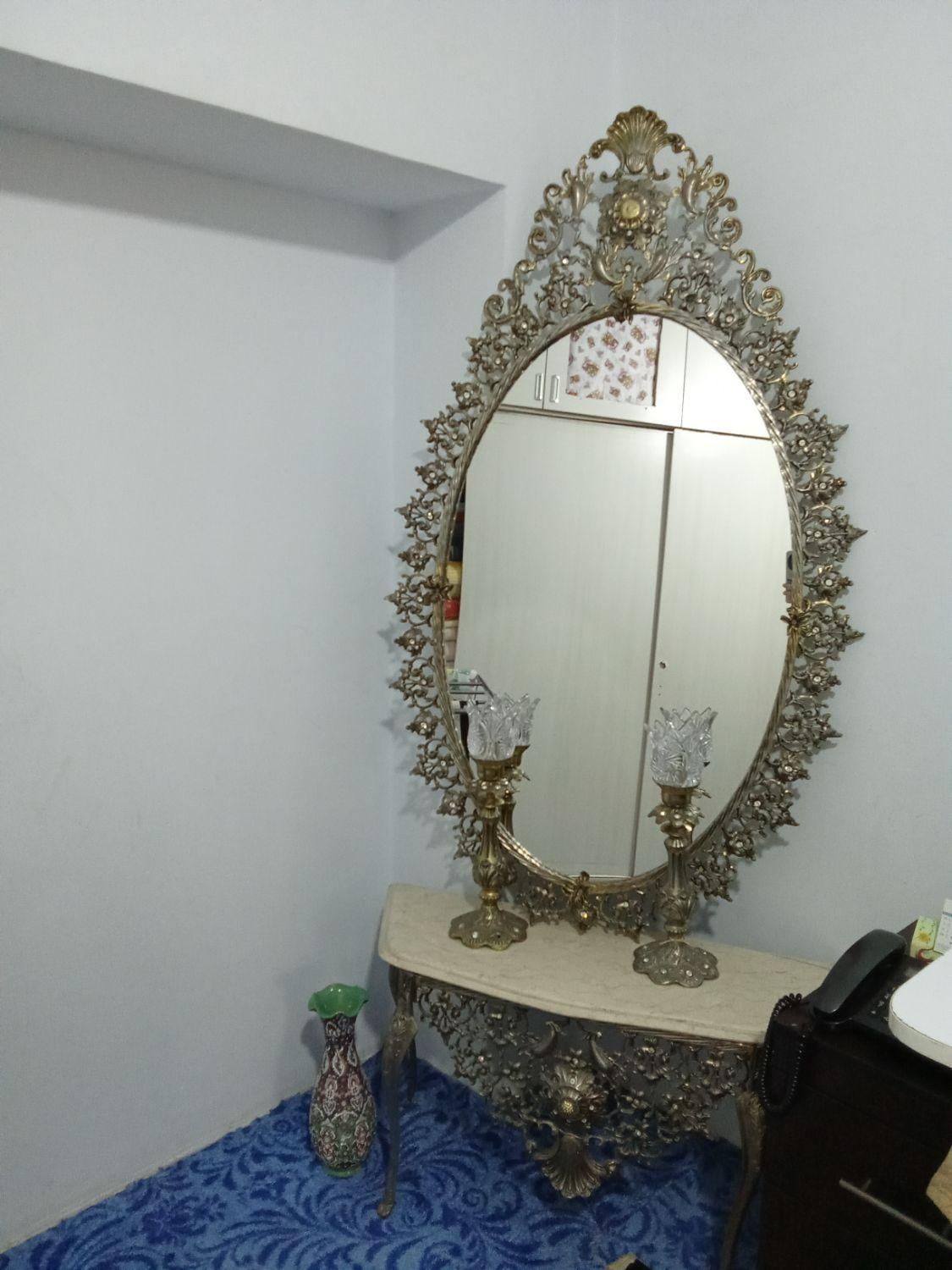 آینه شمعدان|آینه|گلستان (تهران), |دیوار