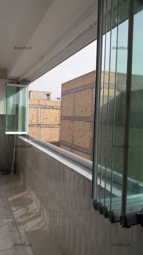 شیشه ریلی بالکن.شیشه ریلی تاشو بالکن|مصالح و تجهیزات ساختمان|کرج, اتحاد|دیوار