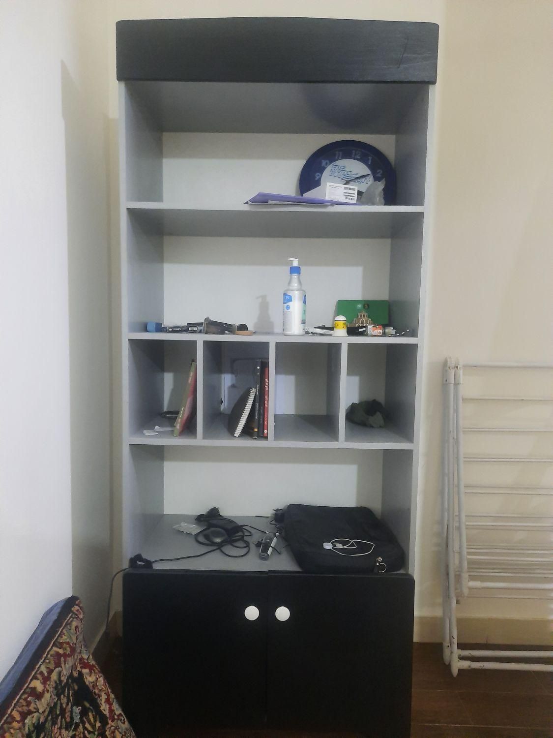 کتابخانه|کتابخانه، شلف، قفسه‌های دیواری|گرگان, |دیوار