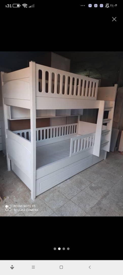 تخت دوطبقه وکیوم|تخت و سرویس خواب|شریفآباد, |دیوار