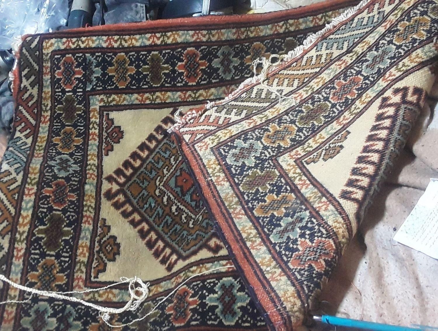 قالیچه دستباف ۶۰در۹۰ ترکمن کهنه|فرش|قرچک, |دیوار