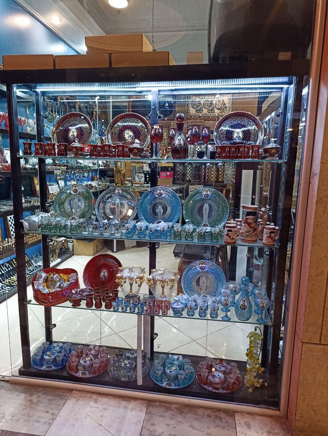سرویس چای خوری شاه عباسی رنگ کوره ای|ظروف سرو و پذیرایی|مشهد, کوه سنگی|دیوار