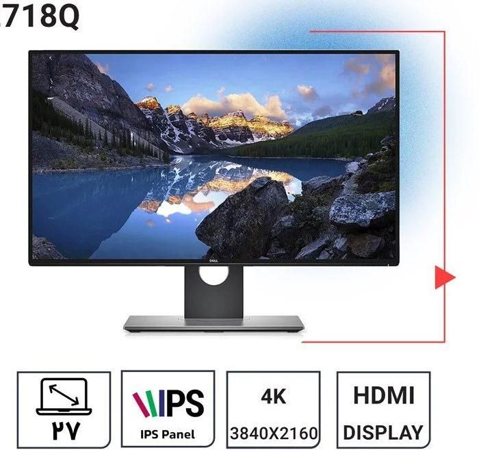 مانیتور حرفه‌ای 27 اینچ Dell U2718Q  4K Ultra HD|قطعات و لوازم جانبی رایانه|تهران, تهرانسر غربی|دیوار