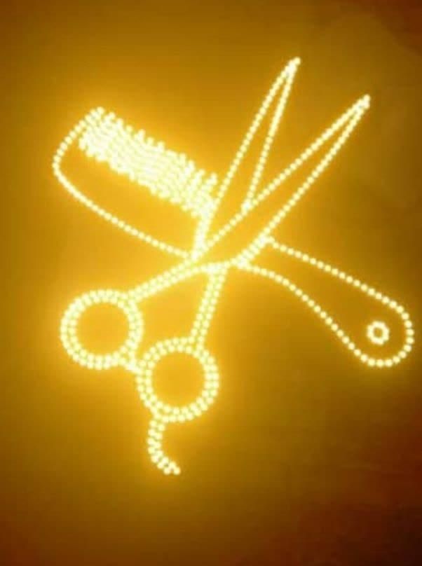 تابلو ال ای دی پیرایش قیچی طرح رخ|فروشگاه و مغازه|مشهد, پنجتن|دیوار