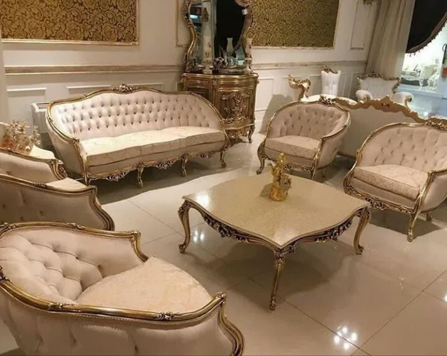 مبل استیل کلاسیک زمرد ، فروش اقساطی|مبلمان خانگی و میز عسلی|ارومیه, |دیوار