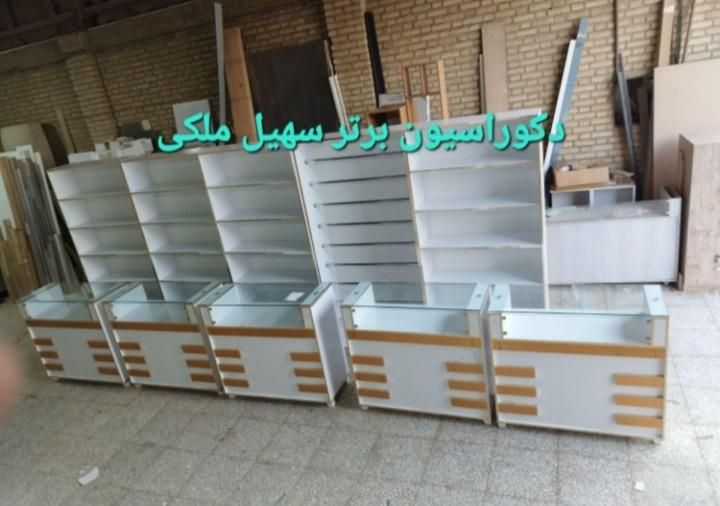 دکور11 کانترپیشخوان2قفسه3ویترین دکورداروخانه3|فروشگاه و مغازه|تهران, شیخ هادی|دیوار