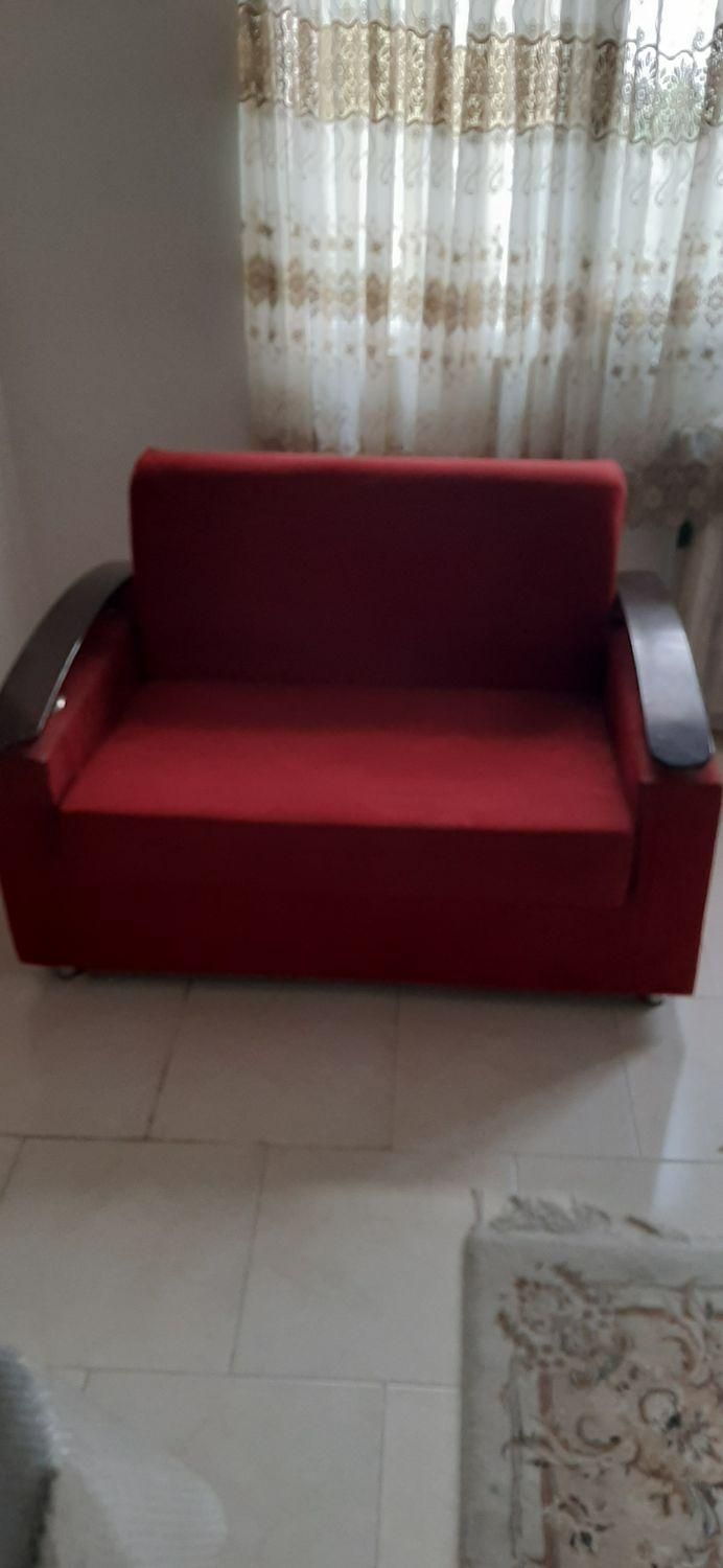 کاناپه دو نفره تختخواب شو یکنفره اسکلت تمام فلزی|مبلمان خانگی و میز عسلی|پردیس, فاز ۳|دیوار