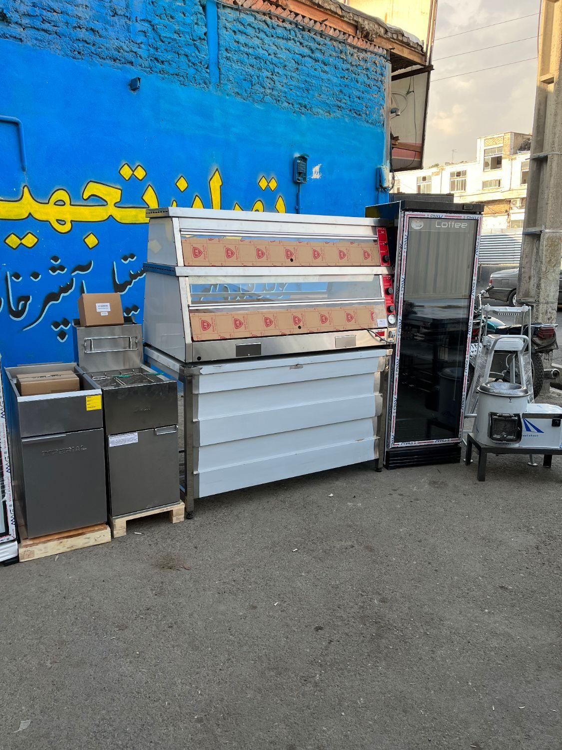 کانتر گرم فرپیتزا تاپینگ دیسپلی/سینک یخچال گریل|کافی‌شاپ و رستوران|تهران, شادآباد|دیوار