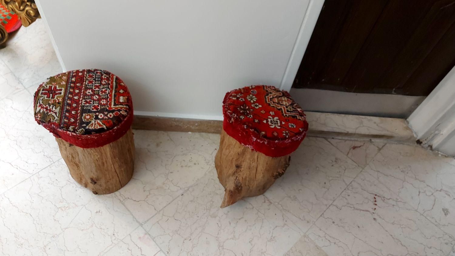 دو عدد پاف هنری و کار دست|صندلی و نیمکت|تهران, کوی فردوس|دیوار