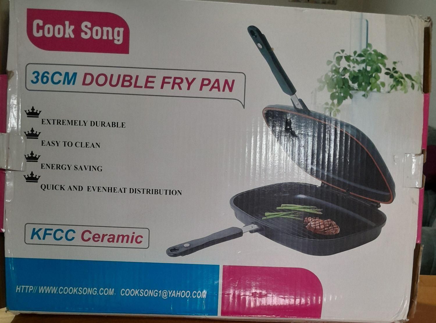 ماهیتابه رژیمی دوطرفه سرامیک مدل کوک سونیک سایز۳۶|ظروف پخت‌وپز|تهران, علی‌آباد|دیوار