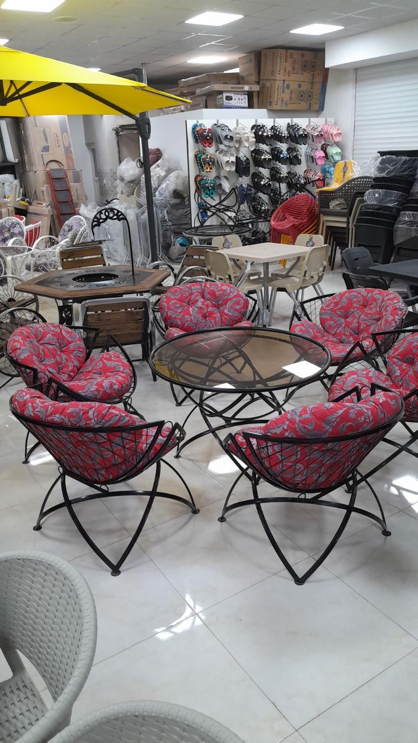 مبل باغی فلزی ویلایی روفگاردن مبلمان|مبلمان خانگی و میز عسلی|چهارباغ, |دیوار