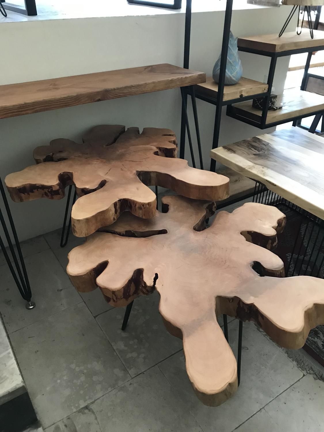 میز جلو مبلی و عسلی روستیک|مبلمان خانگی و میز عسلی|شهریار, |دیوار