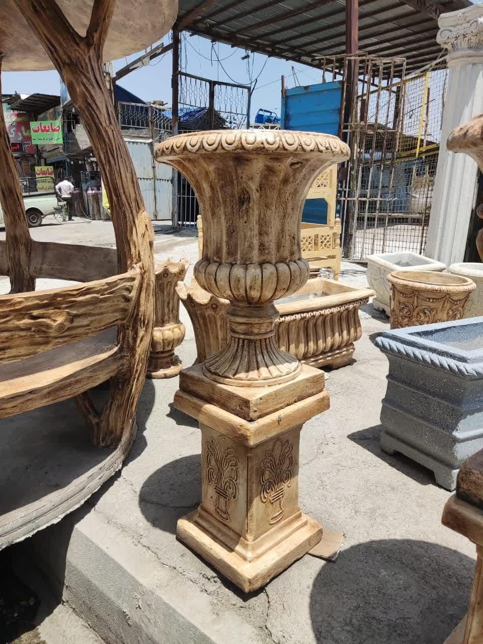 گلدان شیپوری فلاورباکس بتنی آبنما فایبرگلاس حوض|مصالح و تجهیزات ساختمان|تهران, شهرک دانشگاه|دیوار