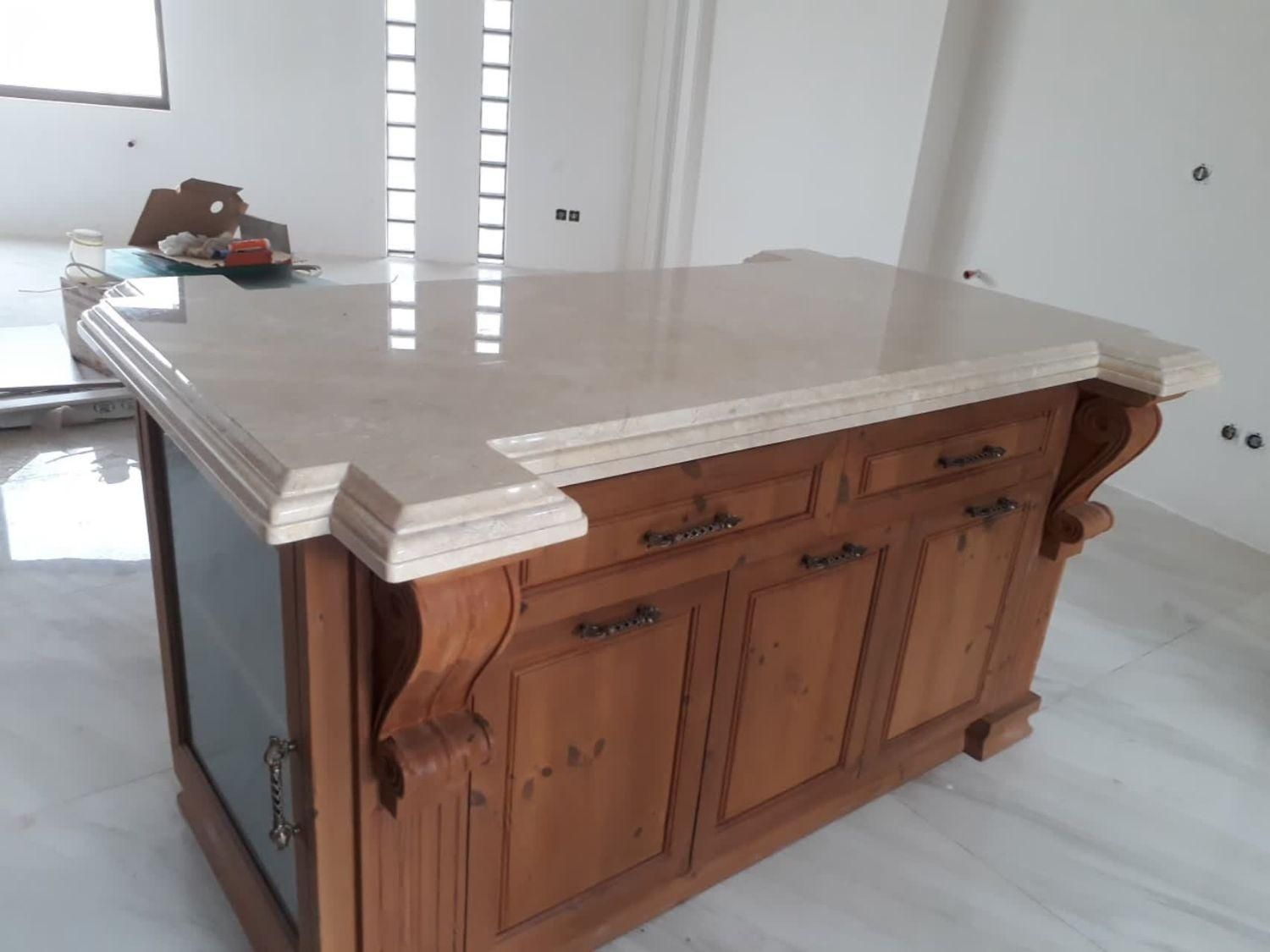 صفحه سنگ کابینت و کانتر کرم|مصالح و تجهیزات ساختمان|اراک, |دیوار