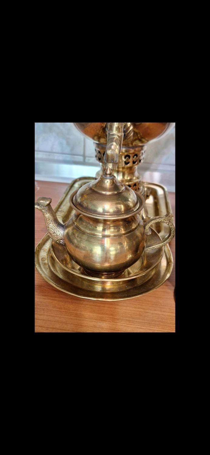 سرویس سماور ذغالی و پارچ استیل|سماور، چای‌ساز، قهوه‌ساز|تهران, شهرآرا|دیوار