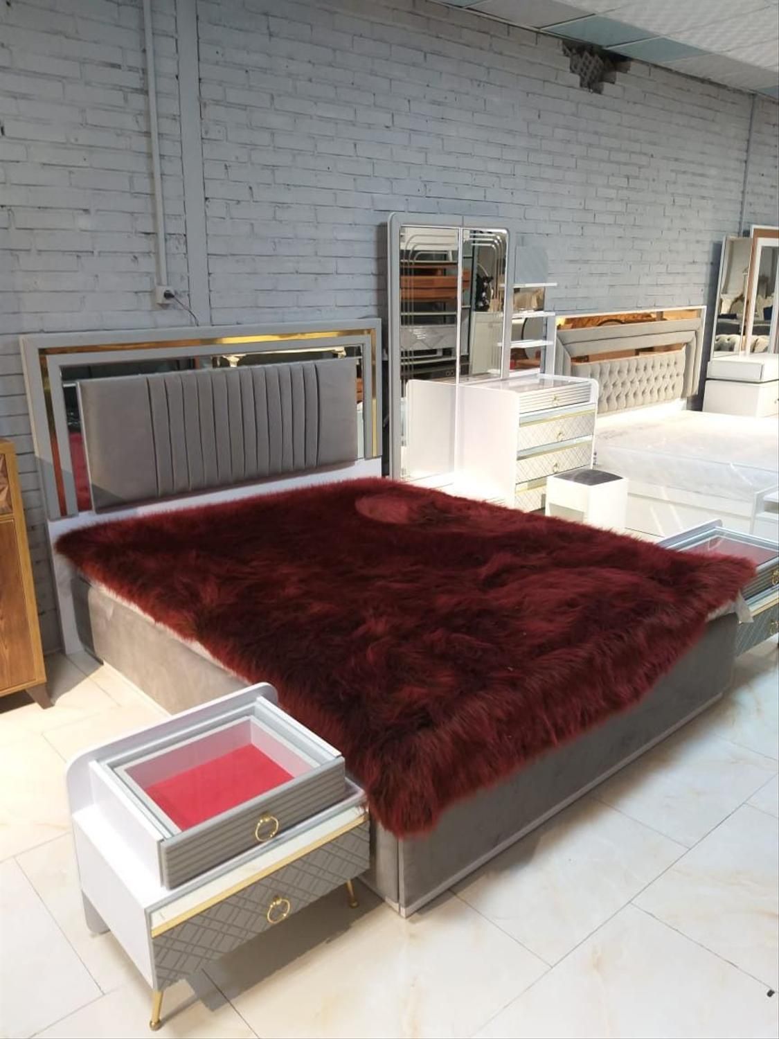 فروش قسطی سرویس خواب  ملیتا|تخت و سرویس خواب|رشت, جانبازان|دیوار