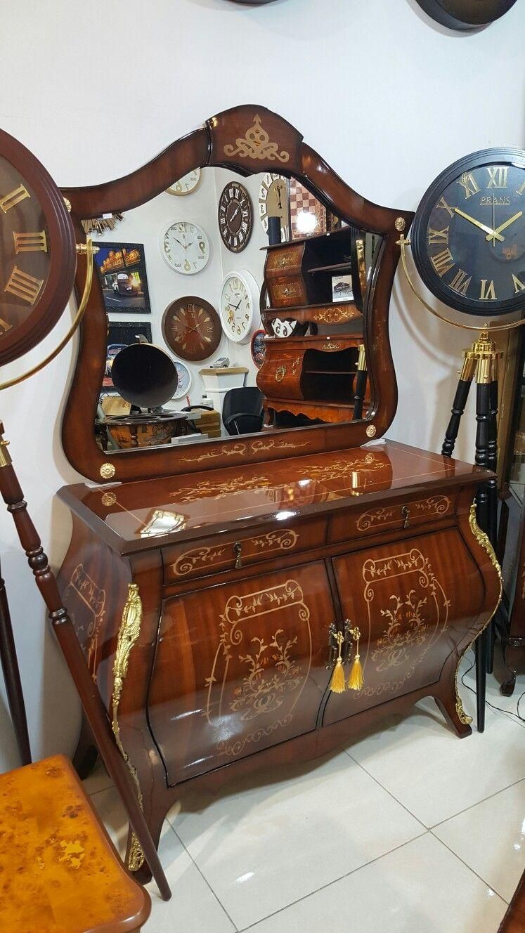 آینه کنسول معرق چوبی ۲درب خمرایی|بوفه، ویترین، کنسول|تبریز, |دیوار