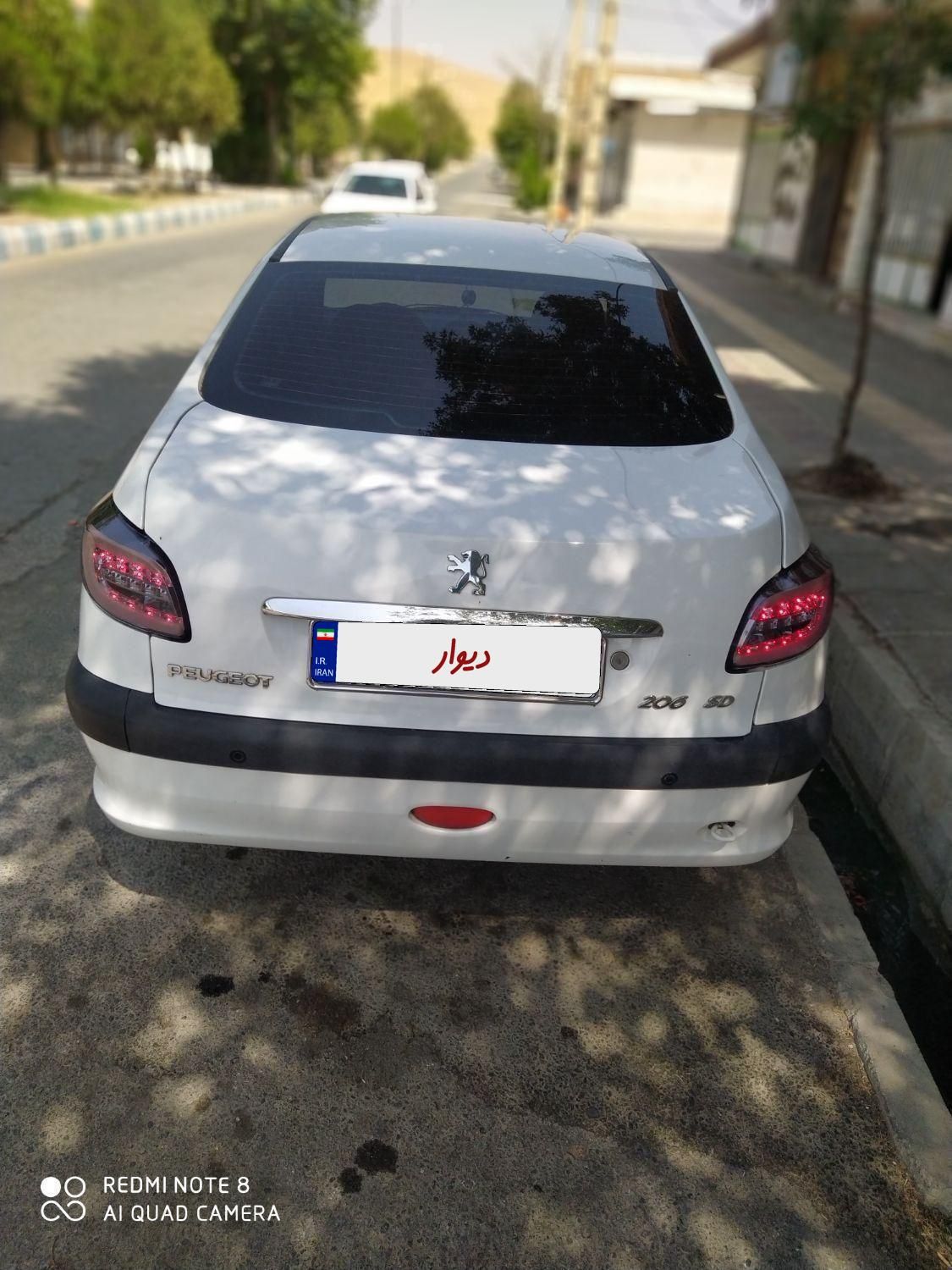 پژو 206 SD V8، مدل ۱۳۹۵|خودرو سواری و وانت|ازنا, |دیوار