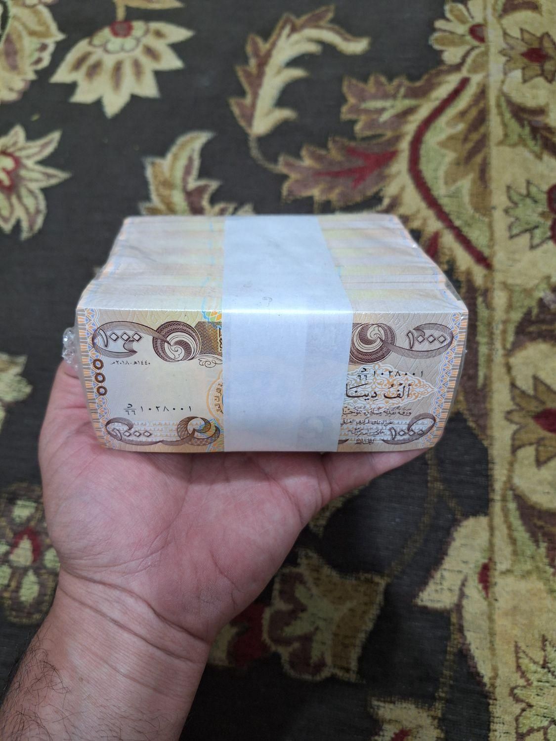 ۱۰۰هزاردینارسریال کلکسیونی ۷میلیون و پانصدمقطوع|کلکسیون سکه، تمبر، اسکناس|ری, سرتخت|دیوار