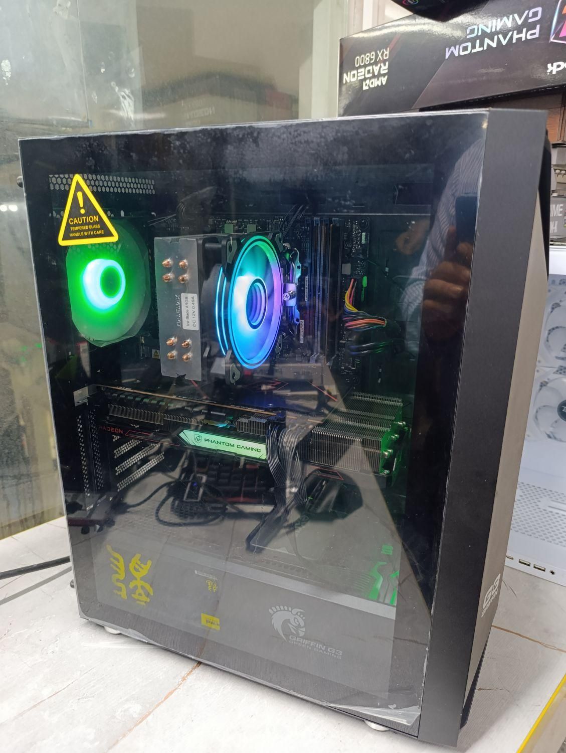 کیس گیمینگ نسل دوازدهم RAM16/CPU I3 12100/RX580 8G|رایانه رومیزی|بوشهر, |دیوار