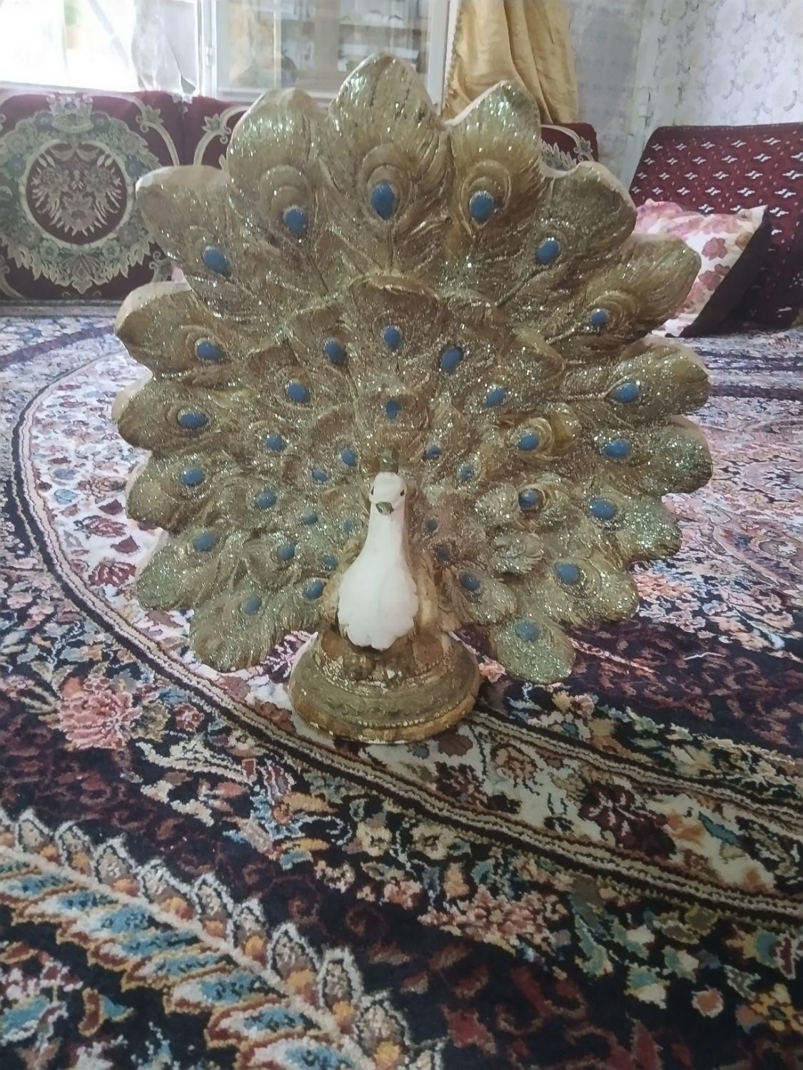 مجسمه ی طاووس|مجسمه، تندیس، ماکت|مشهد, پنجتن|دیوار