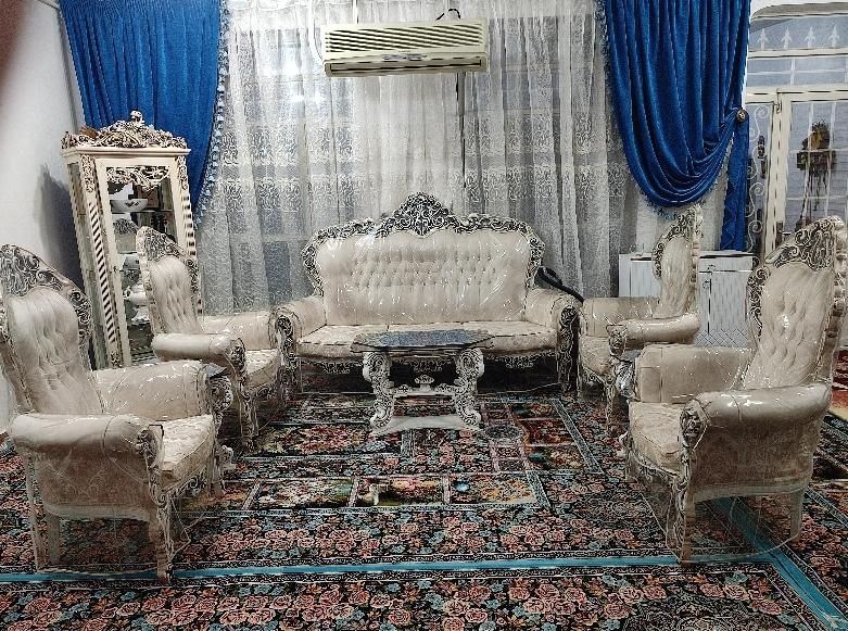 مبل استیل 7نفره|مبلمان خانگی و میز عسلی|دزفول, |دیوار