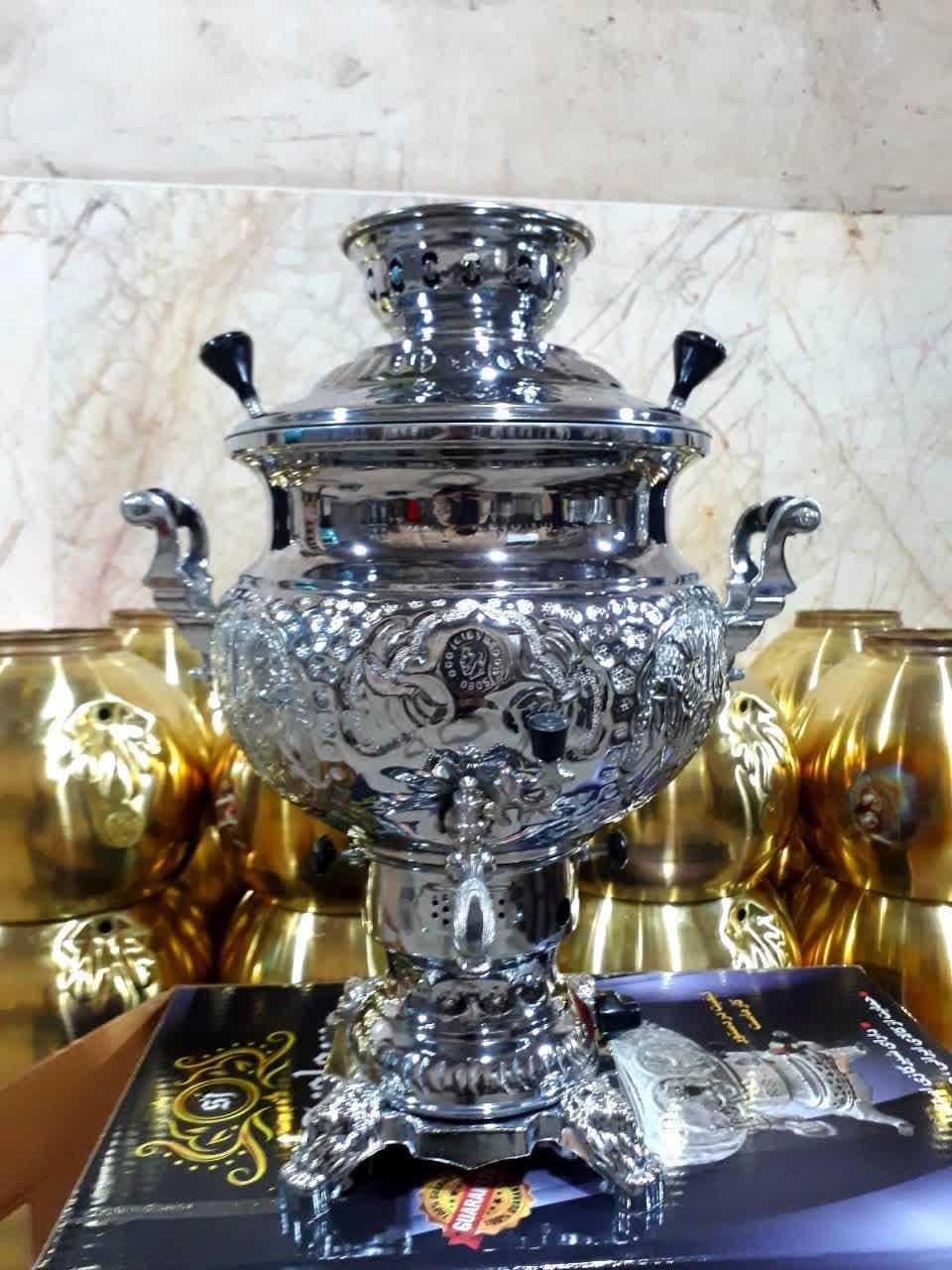 سماور ذغالی البرز برنجی زغالی *گازی منقل سماوری|کلکسیون اشیاء عتیقه|شیراز, باغ تخت|دیوار