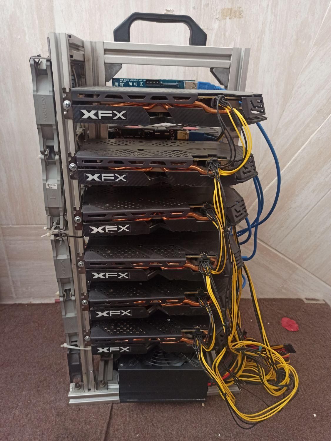 خرید و فروش‌ ریگ گرافیک rx580|قطعات و لوازم جانبی رایانه|قم, زاویه|دیوار