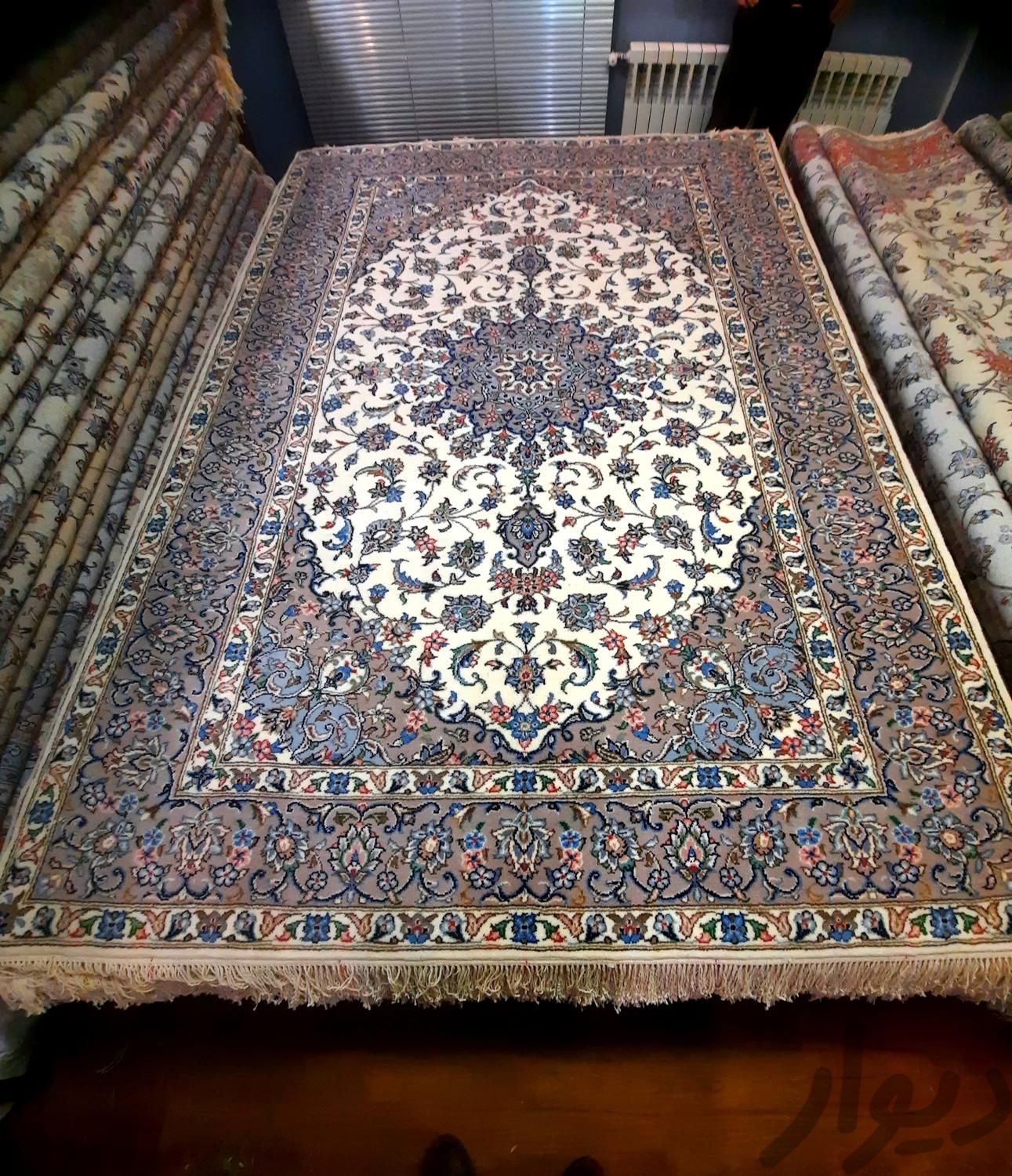 قالی دستباف ۶متری جفت نوآک گل ابریشم فرش  دستبافت|فرش|تهران, سهروردی|دیوار