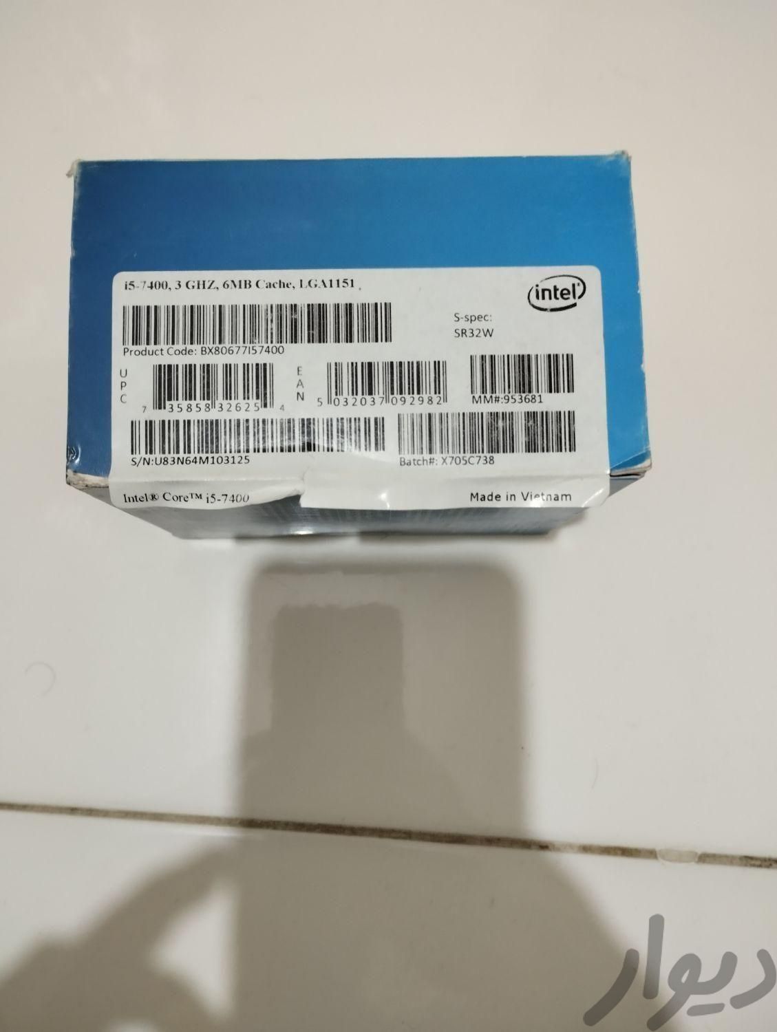 CPU Core i5 LGA1151 7400|قطعات و لوازم جانبی رایانه|تهران, خواجه نصیر طوسی|دیوار