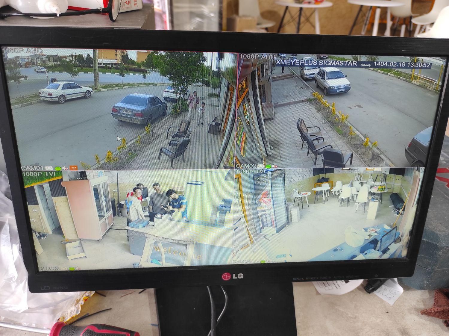 ۴ دوربین مداربسته میکروفن دار / ترانس ۱۰ آمپر|دوربین مداربسته|ارومیه, |دیوار