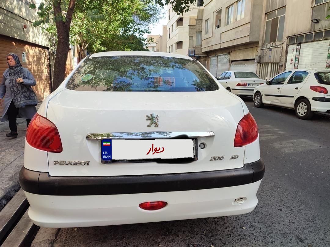 پژو ۲۰۶ SD V8 صندوقدار تیپ ۵|خودرو سواری و وانت|تهران, خرمشهر|دیوار
