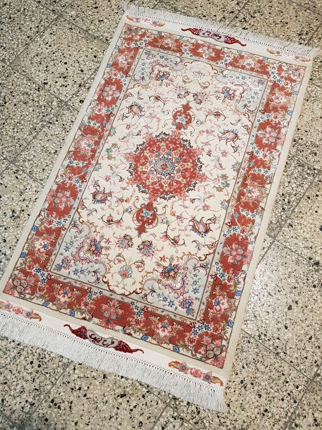 فرش ذرع‌چارک دستباف اصل تبریز طرح علیا ۵۰رج چله‌نخ|فرش|تهران, بازار|دیوار