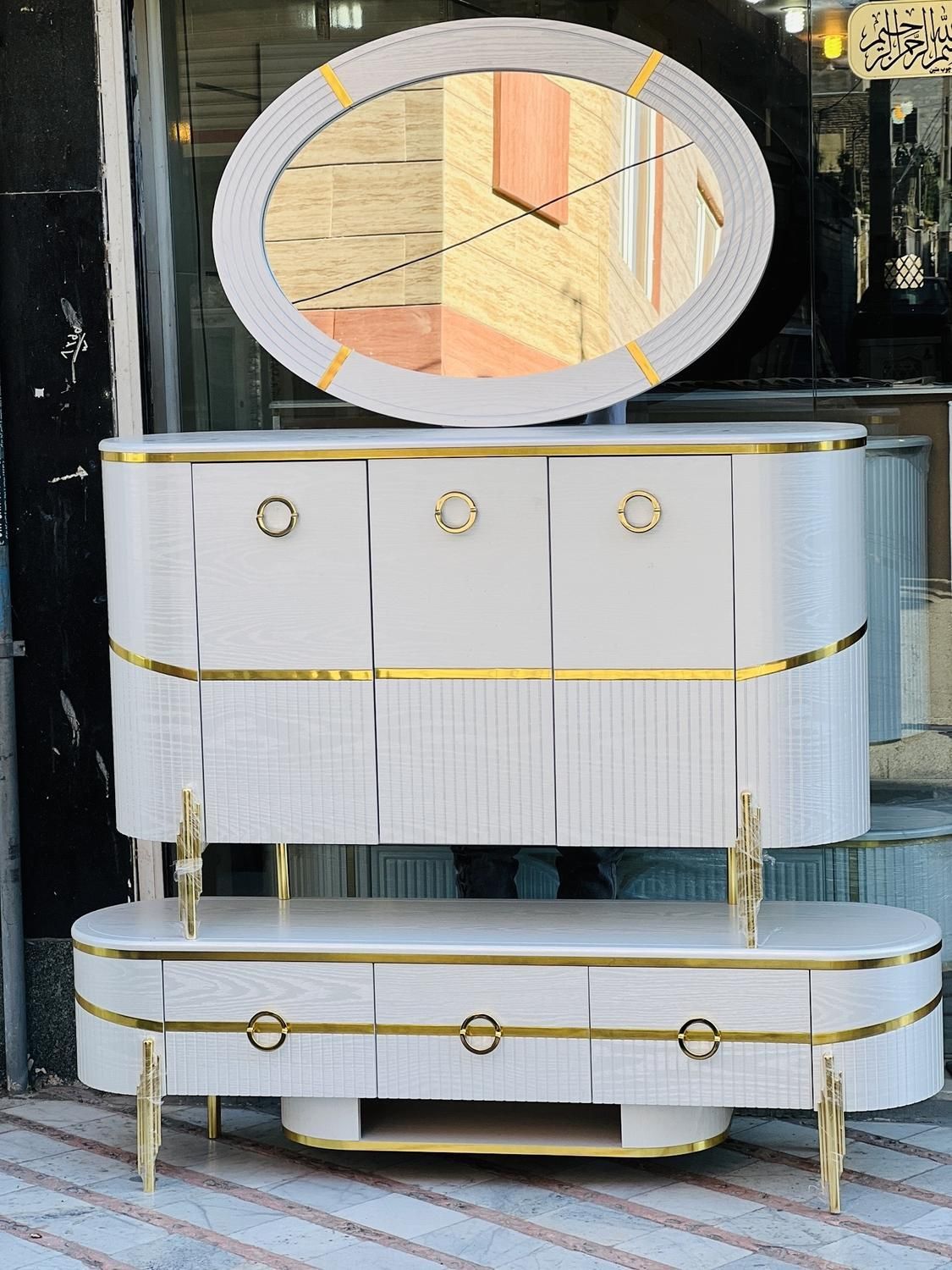 کنسول آینه جاکفشی ست میز|بوفه، ویترین، کنسول|کرج, پیشاهنگی|دیوار