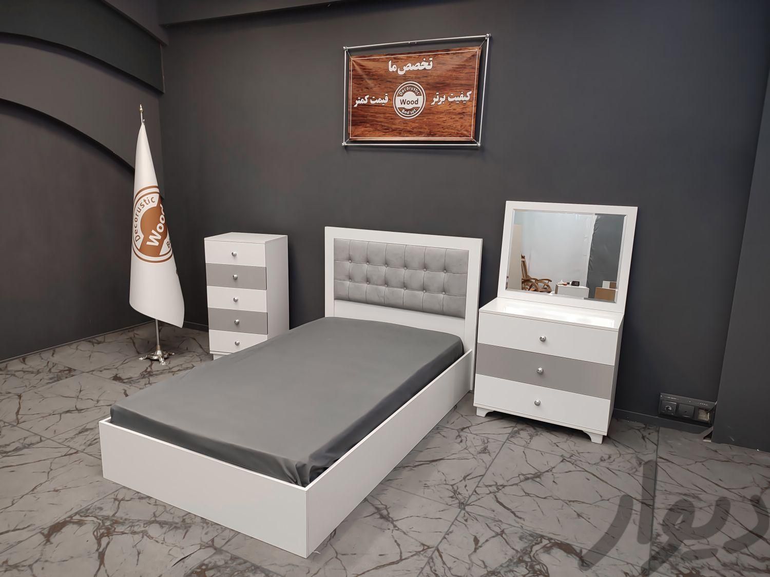 دکورستیک /سرویس تختخواب / سرویس خواب سفید|تخت و سرویس خواب|مشهد, سپاد|دیوار