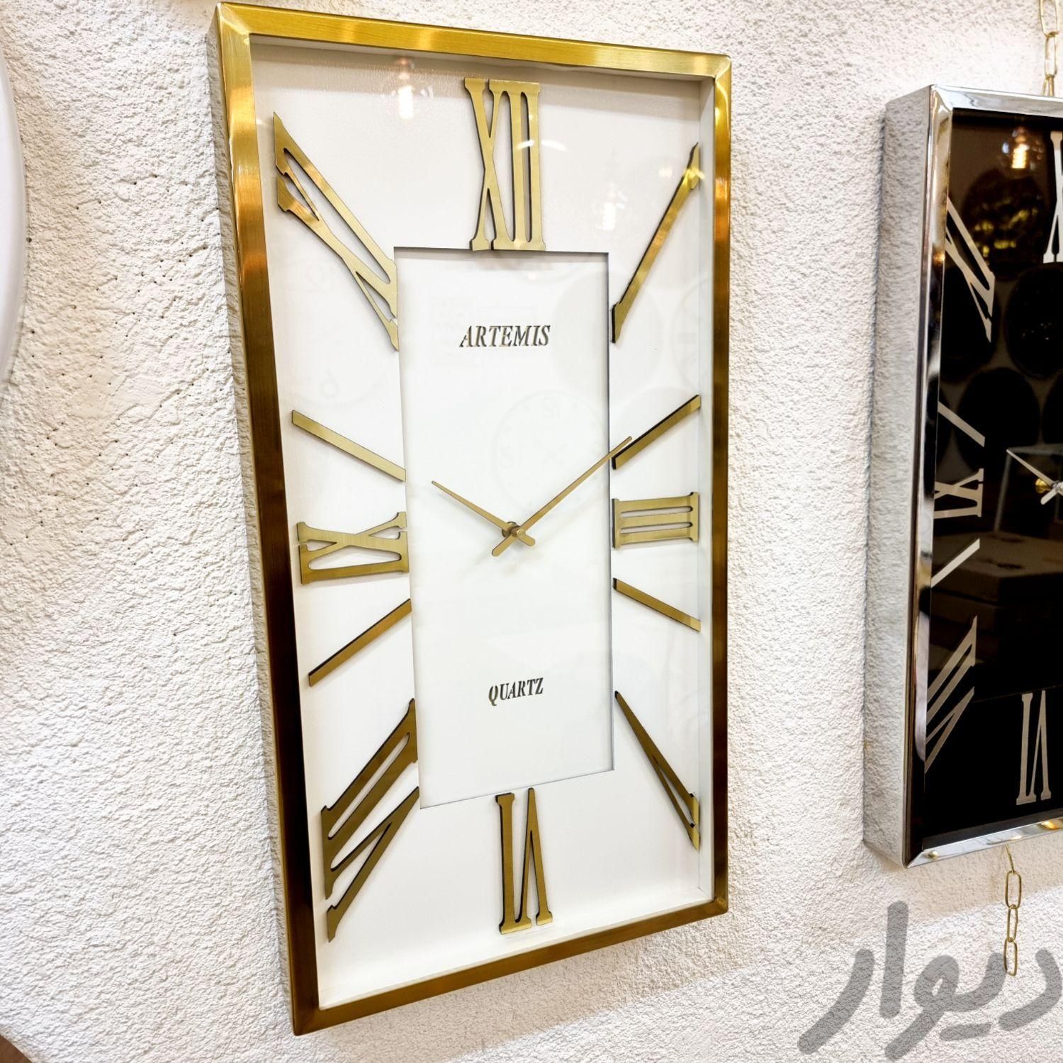 ساعت دیواری مستطیل فلزی کد۸۴۰|ساعت دیواری و تزئینی|تهران, شهید دستغیب|دیوار