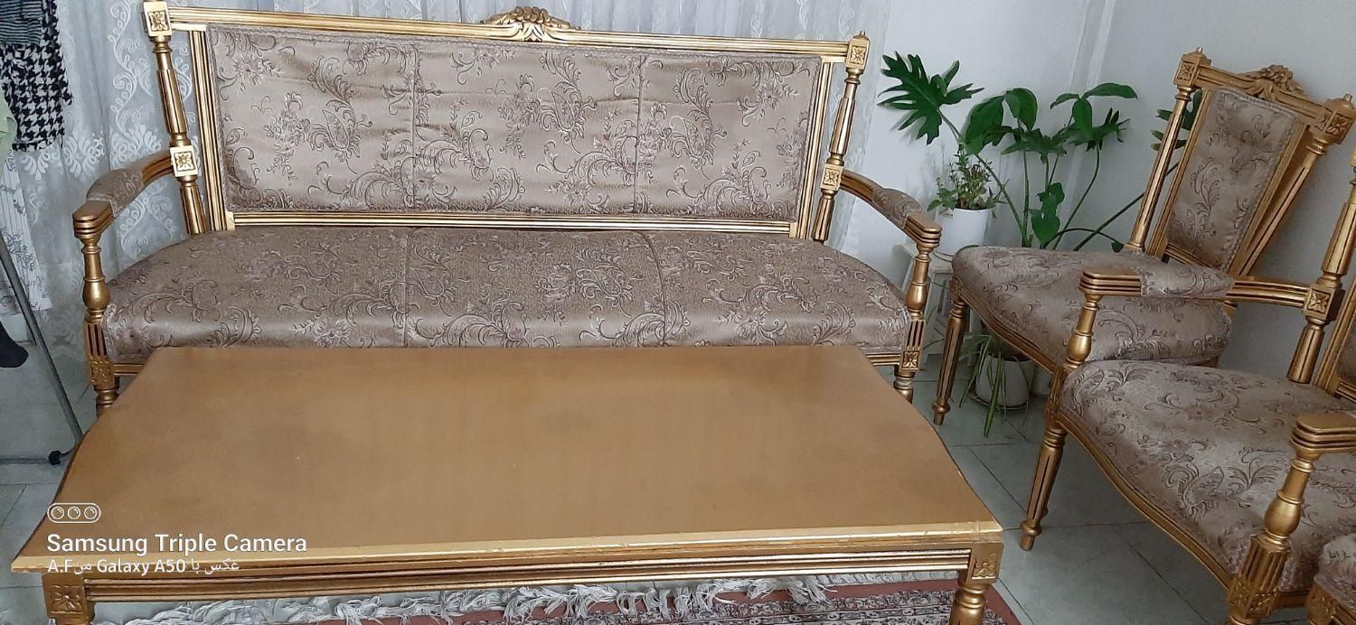 مبل استیل ۸نفره با میز ناهارخوری ۸نفره|مبلمان خانگی و میز عسلی|تهران, دانشگاه علم و صنعت|دیوار