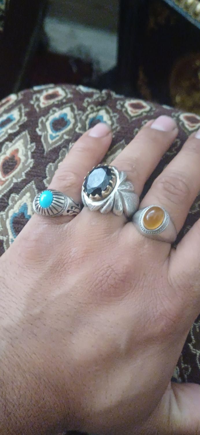 انگشترای نقره دست ساز کلکسیونی|جواهرات|تبریز, |دیوار