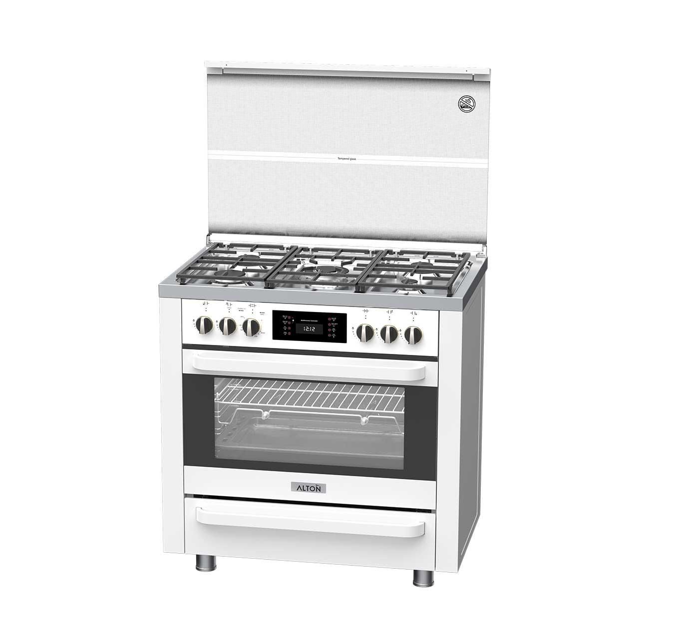 اجاق گاز فردار آلتون سفید روی استیل سری MX5W|اجاق گاز و لوازم برقی پختوپز|مشهد, الهیه|دیوار