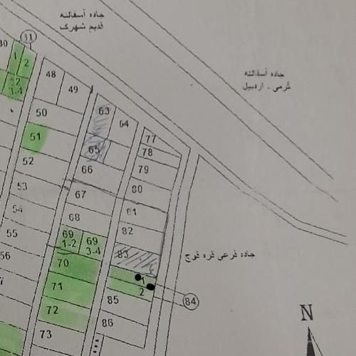 فروش زمین ۳۸۰ متری روستای قرقوج برخیابان|فروش زمین و ملک کلنگی|گرمی, |دیوار