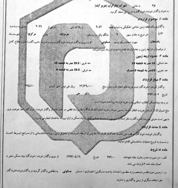 زمین تجاری و زمین مسکونی رفسنجان شهرک ایثارگران|فروش دفتر صنعتی، کشاورزی، تجاری|رفسنجان, |دیوار