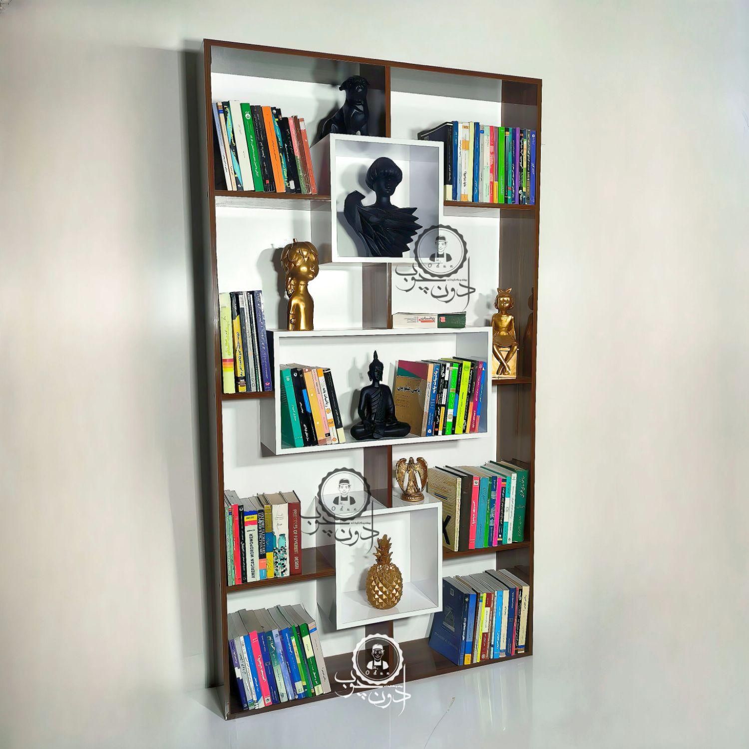 بوفه و کتابخانه مدل ترانه|کتابخانه، شلف، قفسههای دیواری|تبریز, |دیوار