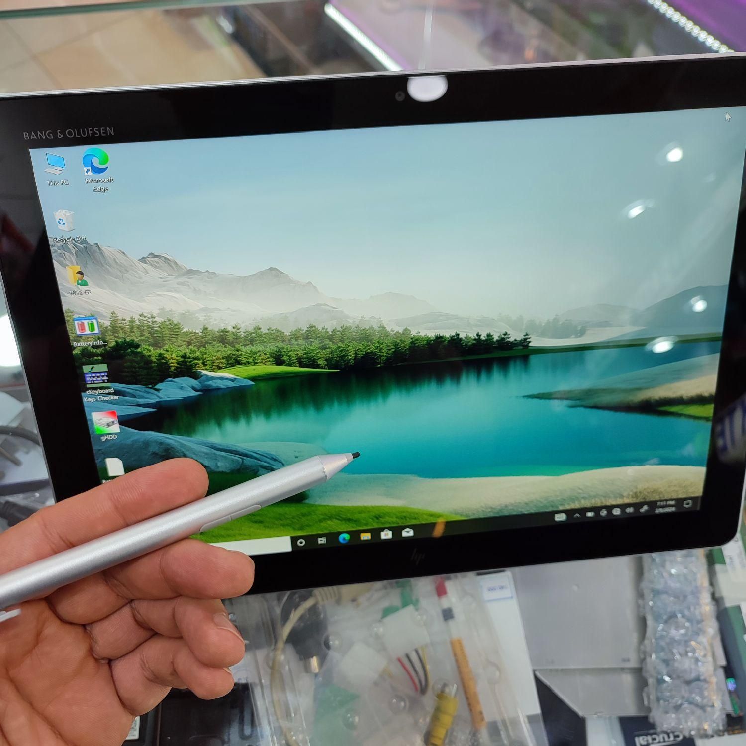 لپتاپ تبلت شو HP سیم کارت‌خور با قلم اورجینال|رایانه همراه|بوشهر, |دیوار
