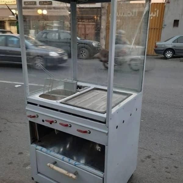 فرrafفلافل زن چهارtaei همبرsz استیک ذغالی+ فریزر|کافیشاپ و رستوران|رفسنجان, |دیوار